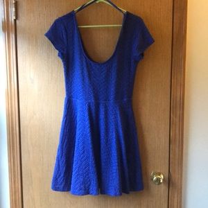 UO cobalt blue fit & flare dress 💙